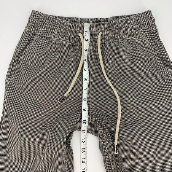 Retrod Beige & Black Houndstooth Pull-On Jogger Style Cotton Ankle Pants, XS - Picture 13 of 16